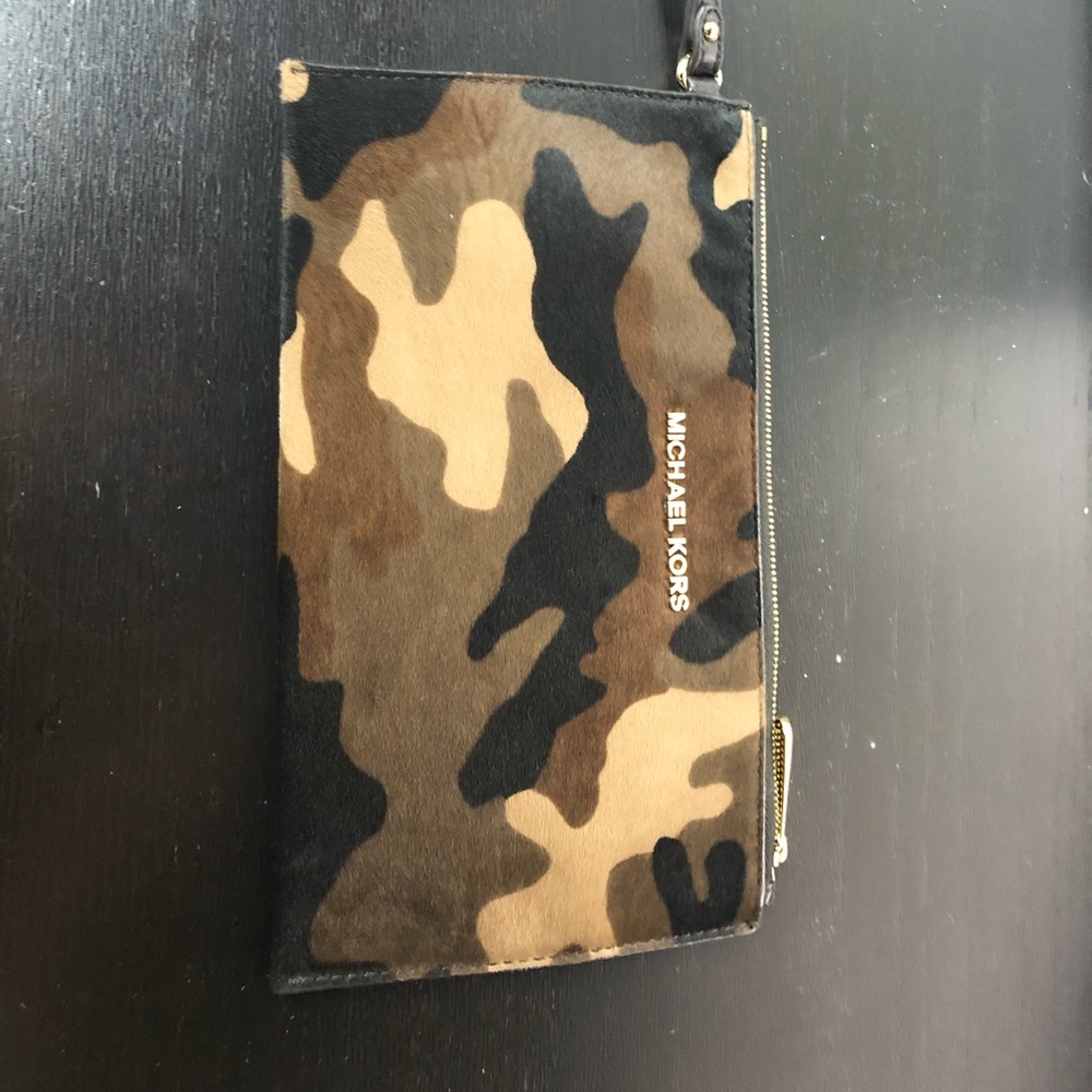 Michael Kors Camo wristlet